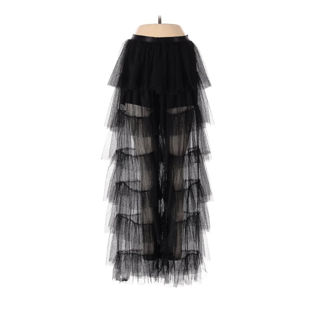 Current Mood Black Tiered Tulle Pants